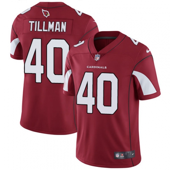 Men's Nike Arizona Cardinals 40 Pat Tillman Red Team Color Vapor Untouchable Limited Player NFL Jersey