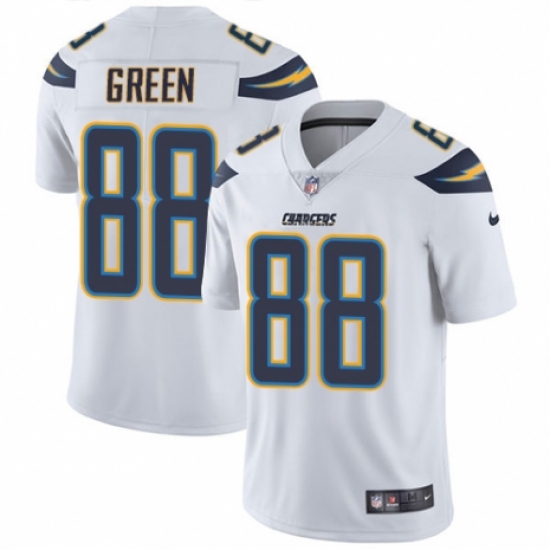 Youth Nike Los Angeles Chargers 88 Virgil Green White Vapor Untouchable Elite Player NFL Jersey