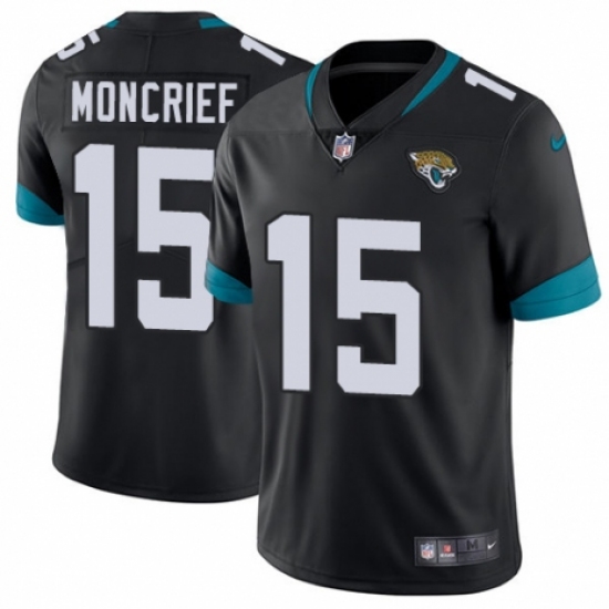 Youth Nike Jacksonville Jaguars 15 Donte Moncrief Teal Green Team Color Vapor Untouchable Limited Player NFL Jersey