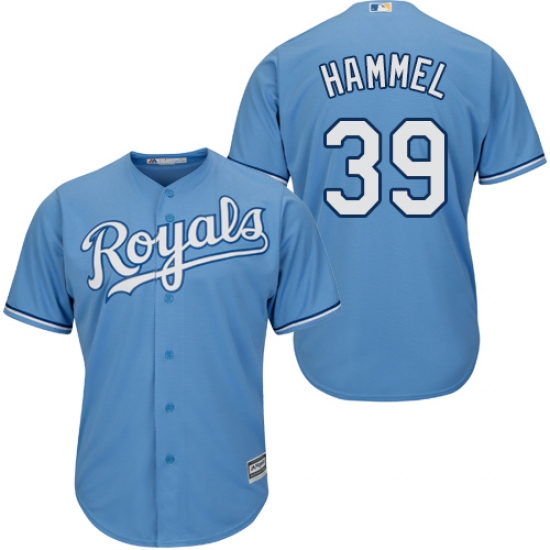 Youth Majestic Kansas City Royals 39 Jason Hammel Replica Light Blue Alternate 1 Cool Base MLB Jersey