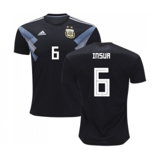 Argentina 6 Insua Away Kid Soccer Country Jersey
