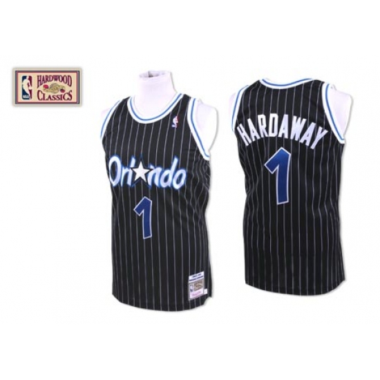 Men's Mitchell and Ness Orlando Magic 1 Tracy Mcgrady Authentic Black Throwback NBA Jersey