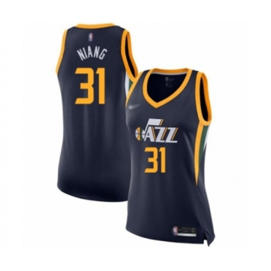 Women's Utah Jazz 31 Georges Niang Swingman Navy Blue Basketball Jersey - Icon Edition