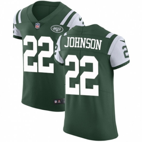 Men's Nike New York Jets 22 Trumaine Johnson Green Team Color Vapor Untouchable Elite Player NFL Jersey