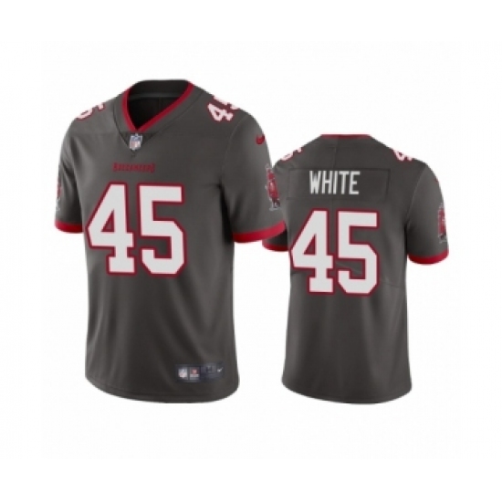 Tampa Bay Buccaneers 45 Devin White Pewter 2020 Vapor Limited Jersey