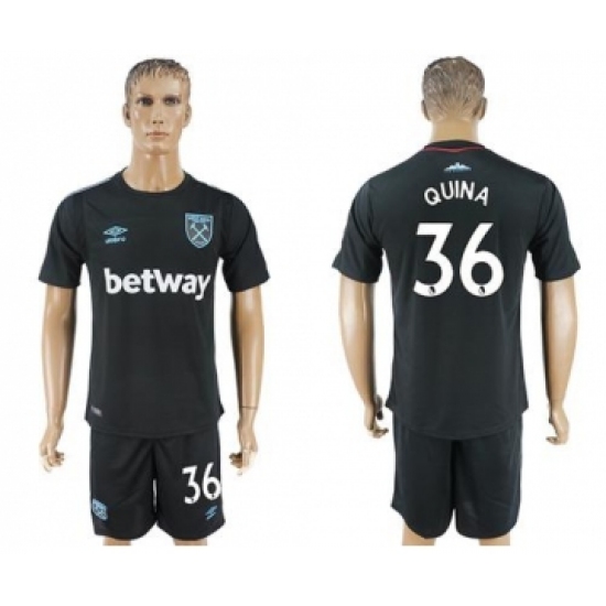 West Ham United 36 Quina Away Soccer Club Jersey