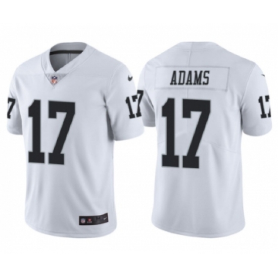 Men's Oakland Raiders 17 Davante Adams White Vapor Limited Stitched Jersey