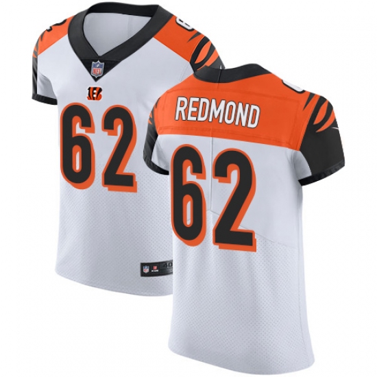 Men's Nike Cincinnati Bengals 62 Alex Redmond White Vapor Untouchable Elite Player NFL Jersey