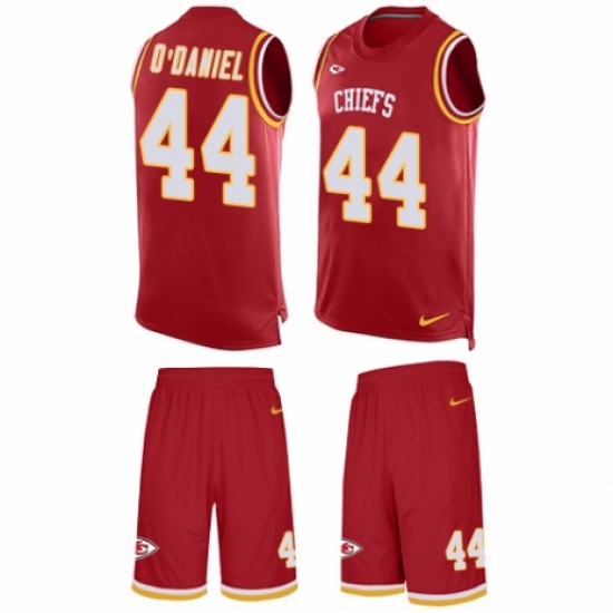 Men's Nike Kansas City Chiefs 44 Dorian O'Daniel Limited Red Tank Top Suit NFL Jersey