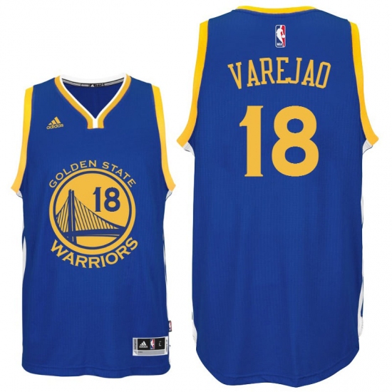 Golden State Warriors 18 Anderson Varejao 2015-16 New Swingman Road Blue Jersey
