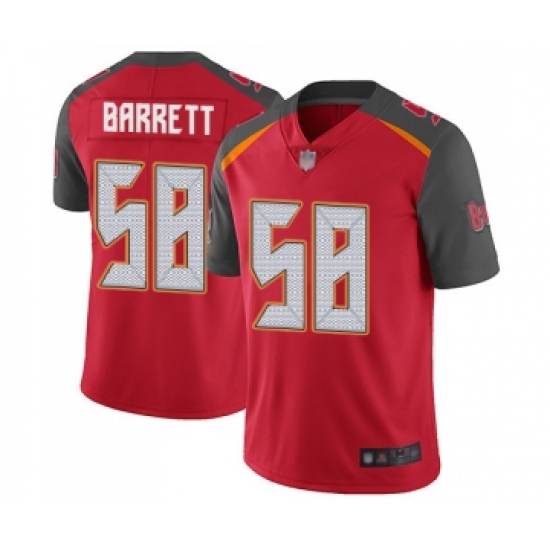 Men's Tampa Bay Buccaneers 58 Shaquil Barrett Red Team Color Vapor Untouchable Limited Player Football Jersey