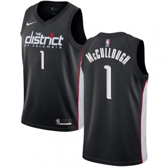 Women's Nike Washington Wizards 1 Chris McCullough Swingman Black NBA Jersey - City Edition