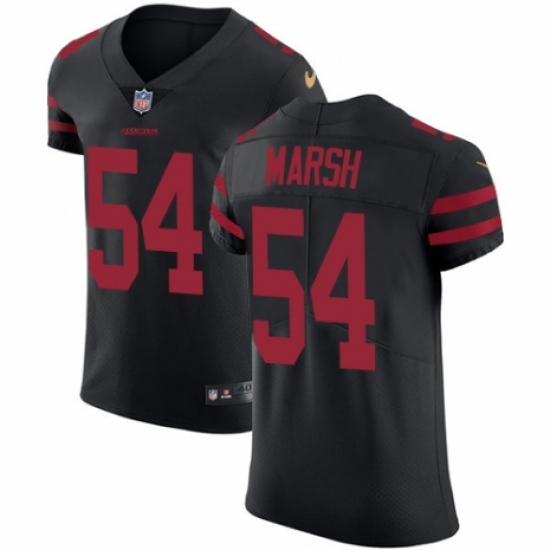 Men's Nike San Francisco 49ers 54 Cassius Marsh Black Alternate Vapor Untouchable Elite Player NFL Jersey