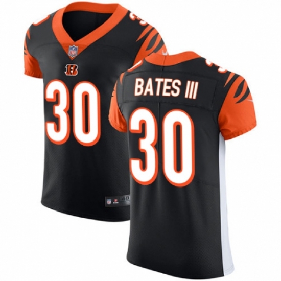 Men's Nike Cincinnati Bengals 30 Jessie Bates III Black Team Color Vapor Untouchable Elite Player NFL Jersey