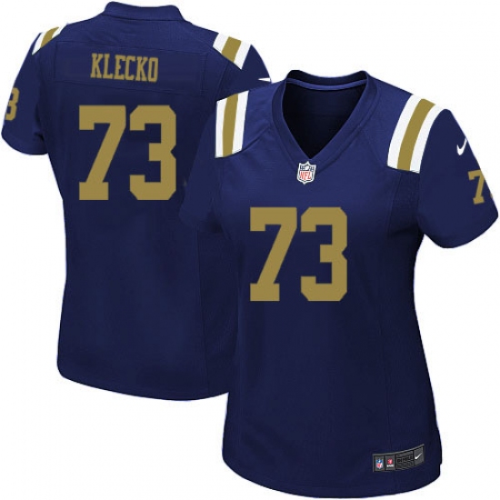Women's Nike New York Jets 73 Joe Klecko Limited Navy Blue Alternate NFL Jersey