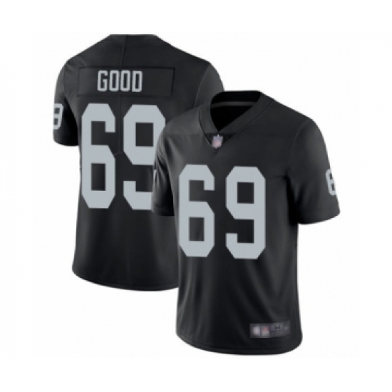 Men's Oakland Raiders 69 Denzelle Good Black Team Color Vapor Untouchable Limited Player Football Jersey