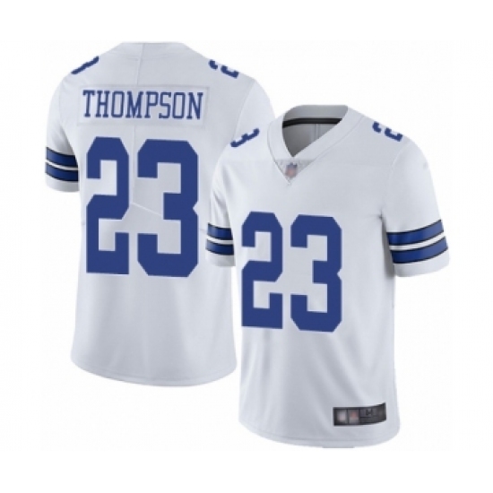Men's Dallas Cowboys 23 Darian Thompson White Vapor Untouchable Limited Player Football Jersey