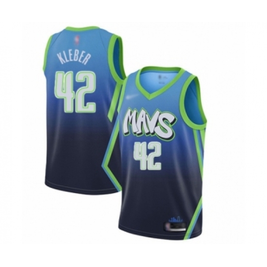 Women's Dallas Mavericks 42 Maxi Kleber Swingman Blue Basketball Jersey - 2019 20 City Edition