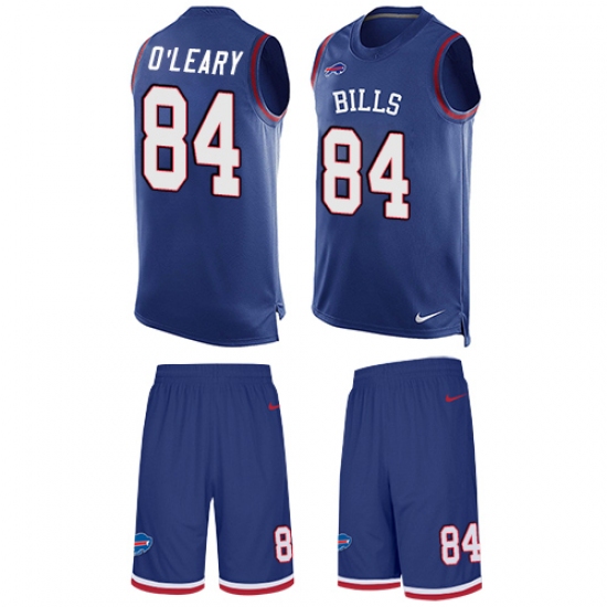 Men's Nike Buffalo Bills 84 Nick O'Leary Limited Royal Blue Tank Top Suit NFL Jersey