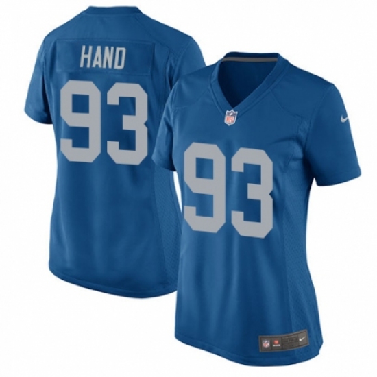 Women's Nike Detroit Lions 93 Da'Shawn Hand Game Blue Alternate NFL Jersey