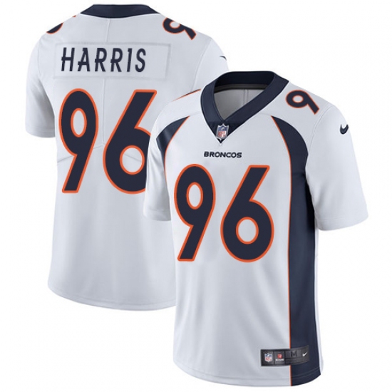 Youth Nike Denver Broncos 96 Shelby Harris White Vapor Untouchable Elite Player NFL Jersey