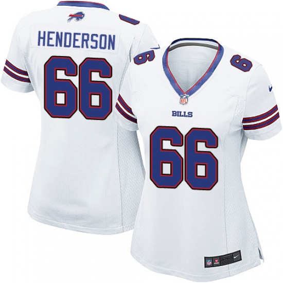 Women's Nike Buffalo Bills 66 Seantrel Henderson Game White NFL Jersey