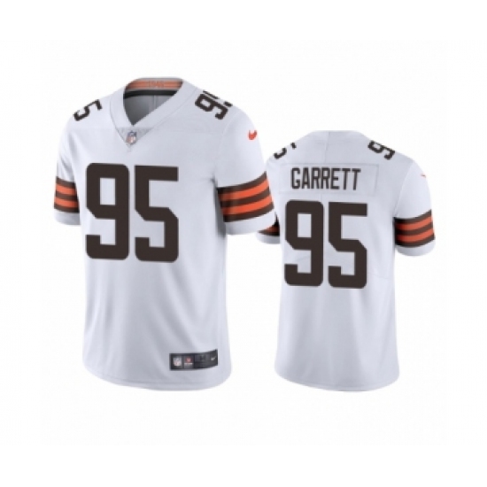 Cleveland Browns 95 Myles Garrett White 2020 Vapor Limited Jersey