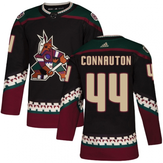 Youth Adidas Arizona Coyotes 44 Kevin Connauton Premier Black Alternate NHL Jersey