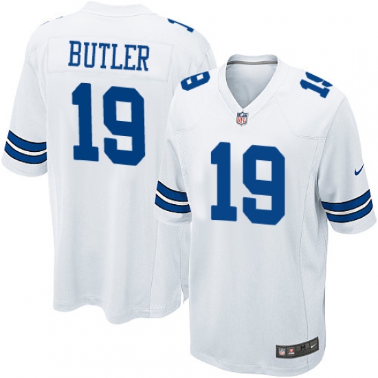 Men's Nike Dallas Cowboys 19 Brice Butler Game White NFL Jersey