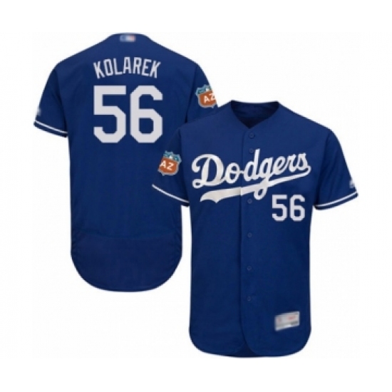 Men's Los Angeles Dodgers 56 Adam Kolarek Royal Blue Flexbase Authentic Collection Baseball Player Jersey
