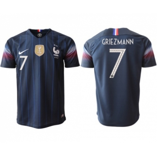 France 7 Griezmann Home Thai Version Soccer Country Jersey