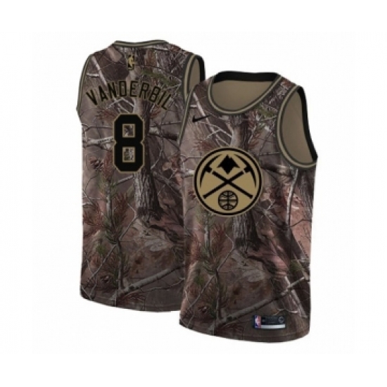 Men's Nike Denver Nuggets 8 Jarred Vanderbilt Swingman Camo Realtree Collection NBA Jersey