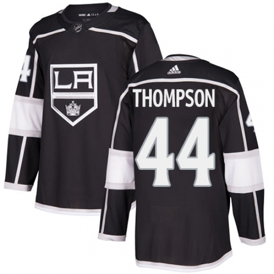 Men's Adidas Los Angeles Kings 44 Nate Thompson Premier Black Home NHL Jersey