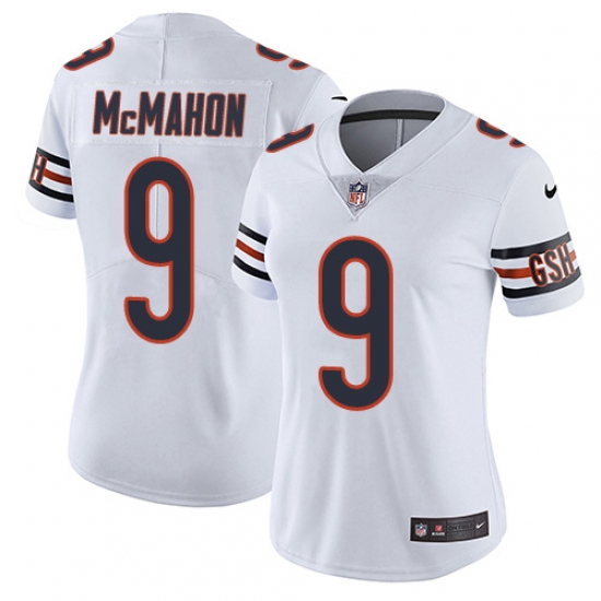 Women's Nike Chicago Bears 9 Jim McMahon White Vapor Untouchable Limited Player NFL Jersey