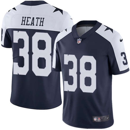 Men's Nike Dallas Cowboys 38 Jeff Heath Navy Blue Throwback Alternate Vapor Untouchable Limited Player NFL Jersey