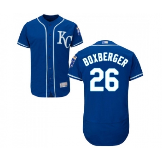 Men's Kansas City Royals 26 Brad Boxberger Royal Blue Alternate Flex Base Authentic Collection Baseball Jersey