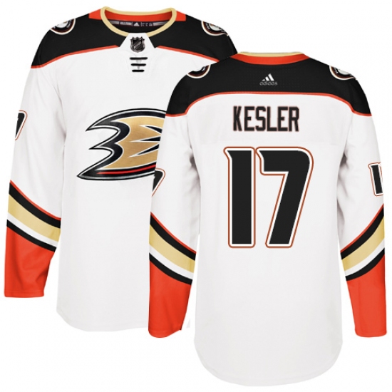 Youth Adidas Anaheim Ducks 17 Ryan Kesler Authentic White Away NHL Jersey