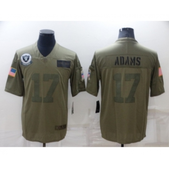 Men's Las Vegas Raiders 17 Davante Adams Camo Salute To Service Limited Stitched Jersey
