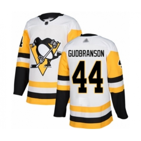 Youth Pittsburgh Penguins 44 Erik Gudbranson Authentic White Away Hockey Jersey