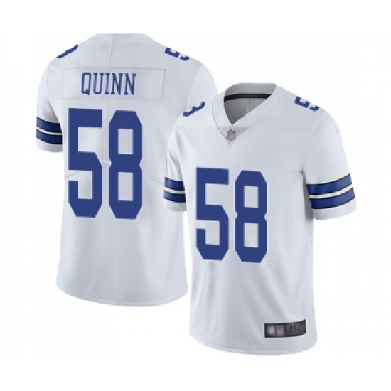 Men's Dallas Cowboys 58 Robert Quinn White Vapor Untouchable Limited Player Football Jersey