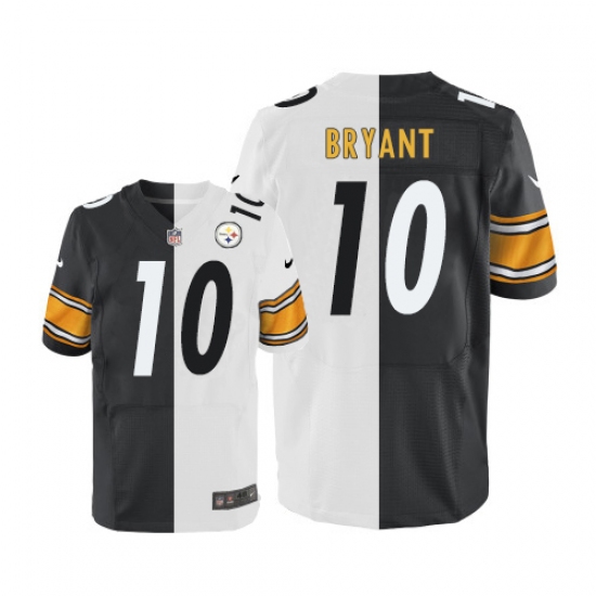 Men's Nike Pittsburgh Steelers 10 Martavis Bryant Elite Black/White Split Fashion NFL Jersey