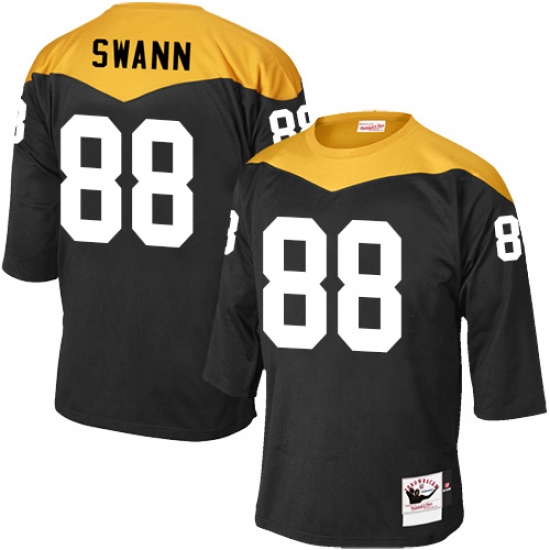 Men's Mitchell and Ness Pittsburgh Steelers 88 Lynn Swann Elite Black 1967 Home Throwback NFL Jersey
