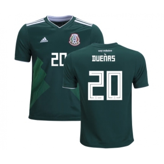Mexico 20 Duenas Home Kid Soccer Country Jersey