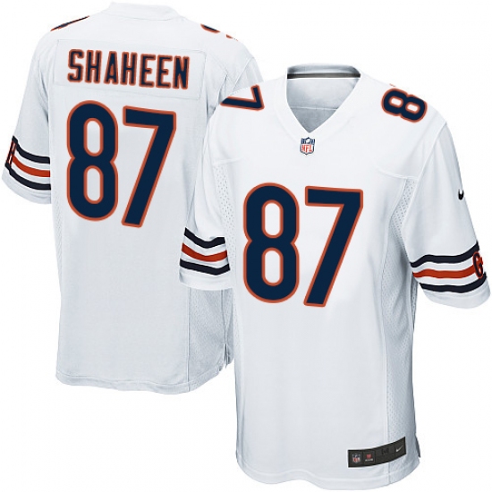 Men's Nike Chicago Bears 87 Adam Shaheen Game White NFL Jersey