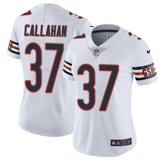 Women's Nike Chicago Bears 37 Bryce Callahan White Vapor Untouchable Limited Player NFL Jersey