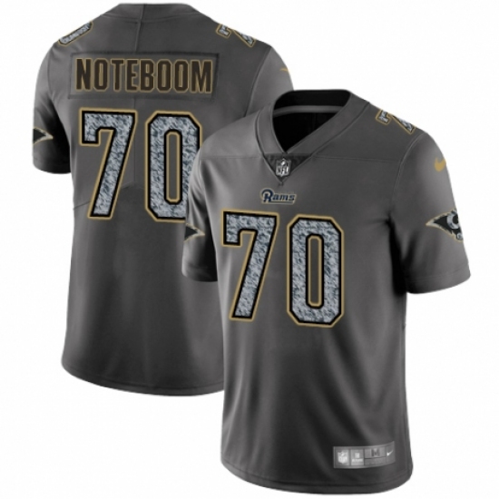 Youth Nike Los Angeles Rams 70 Joseph Noteboom Gray Static Vapor Untouchable Limited NFL Jersey