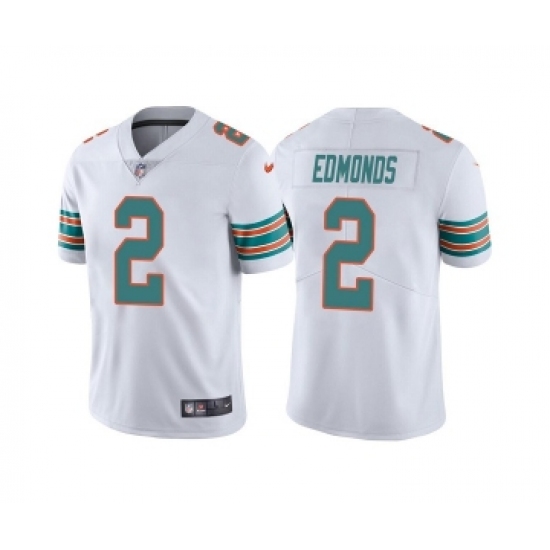 Men's Miami Dolphins 2 Chase Edmonds White Color Rush Limited Stitched Football Jersey