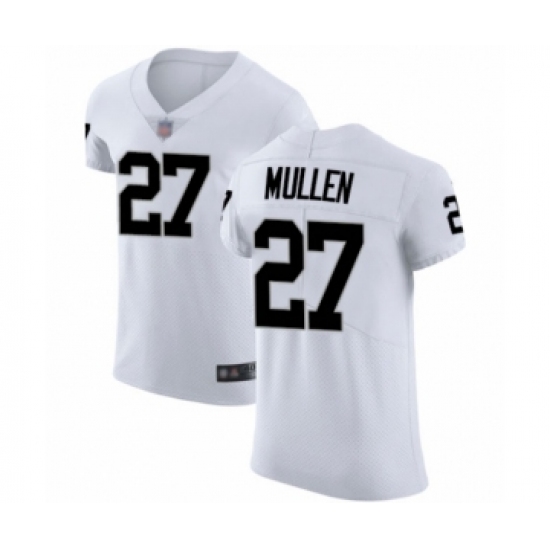 Men's Oakland Raiders 27 Trayvon Mullen White Vapor Untouchable Elite Player Football Jersey