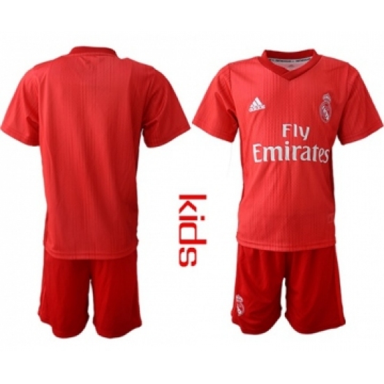 Real Madrid Blank Third Kid Soccer Club Jersey