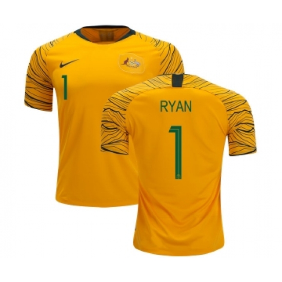 Australia 1 Ryan Home Soccer Country Jersey